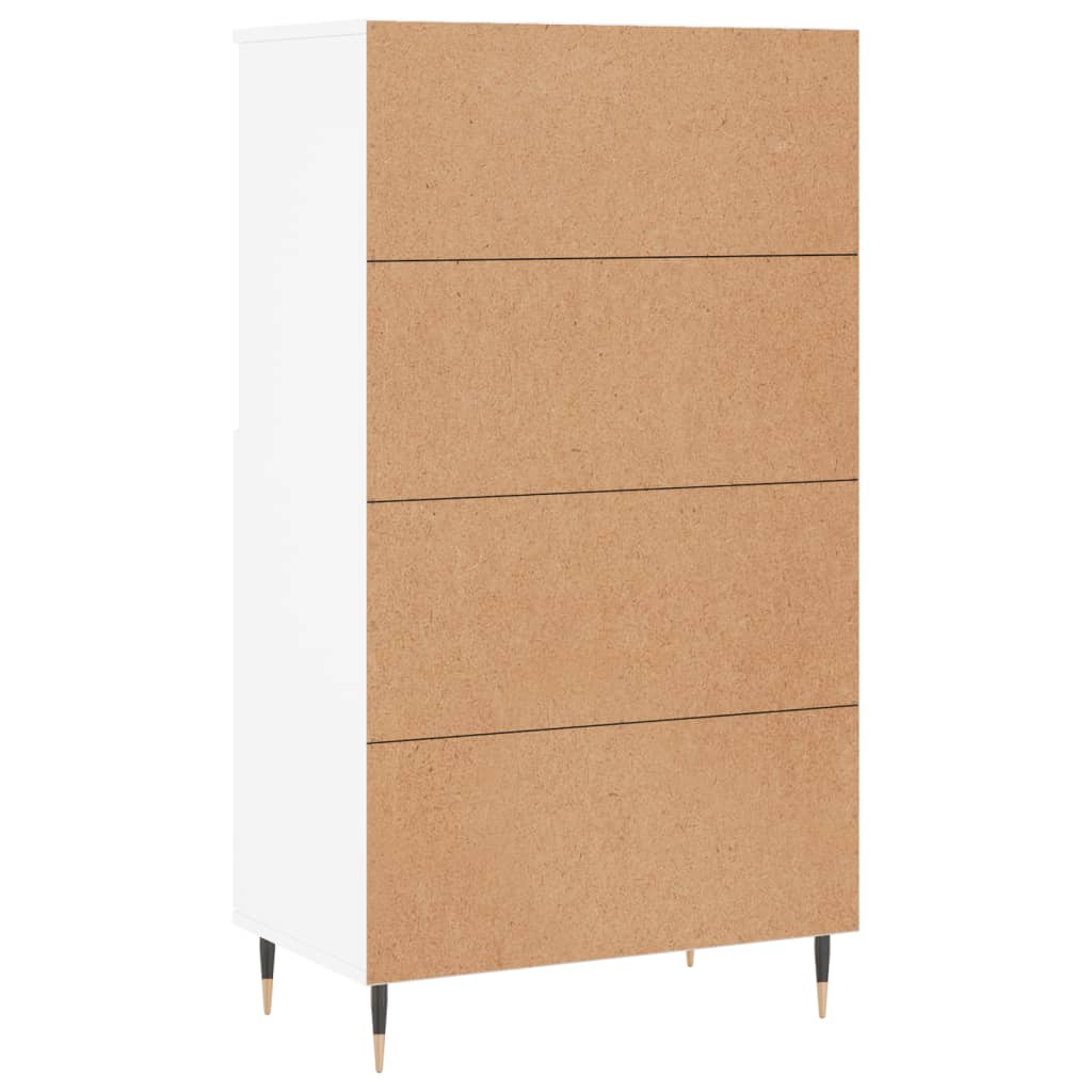 Visoka komoda bijela 60x36x110 cm od konstruiranog drva