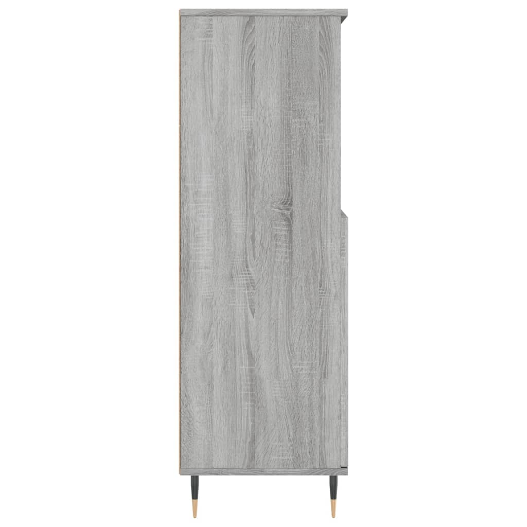 Visoka komoda siva sonome 60x36x110 cm od konstruiranog drva
