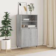 Visoka komoda siva sonome 60x36x110 cm od konstruiranog drva