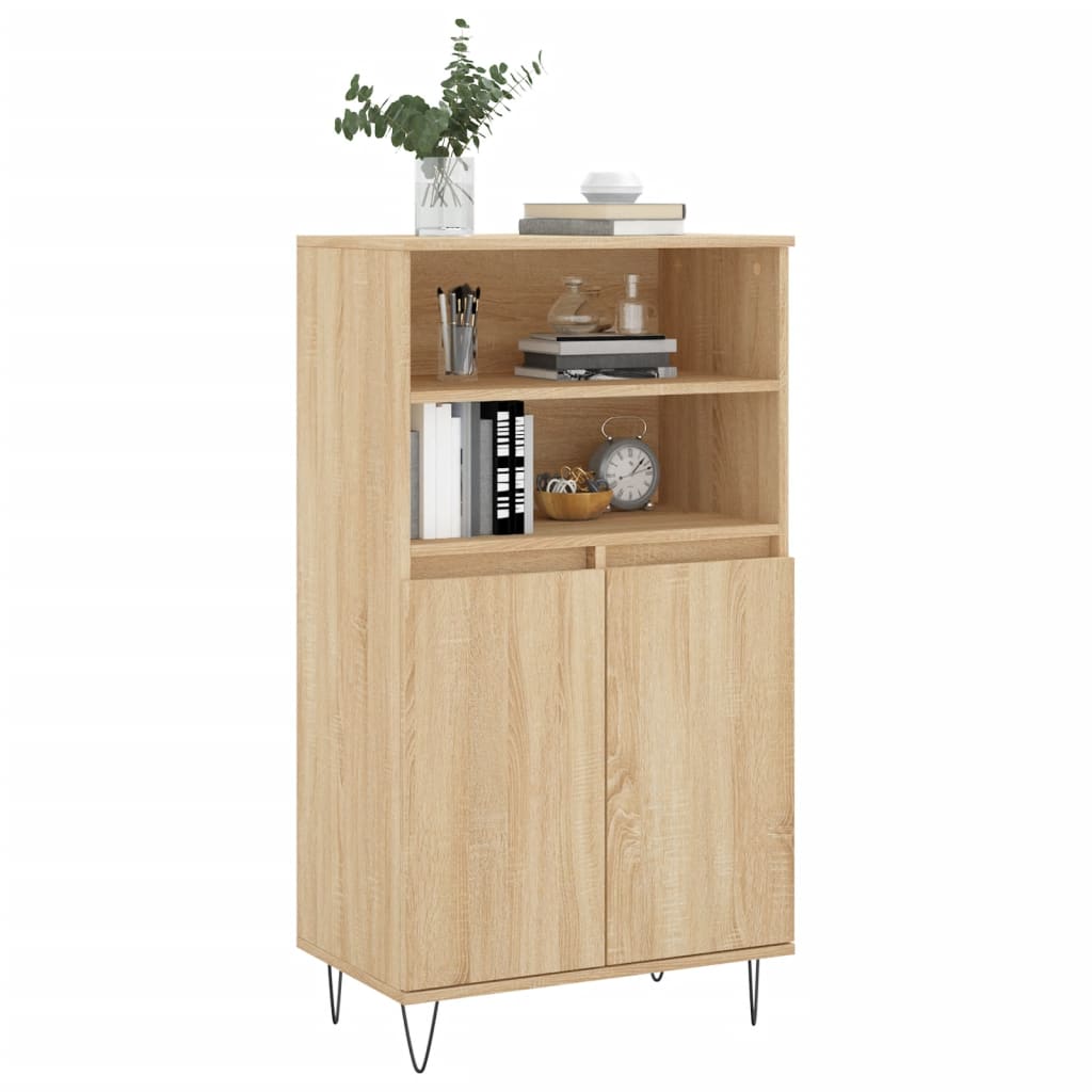 Visoka komoda hrasta sonome 60x36x110 cm od konstruiranog drva