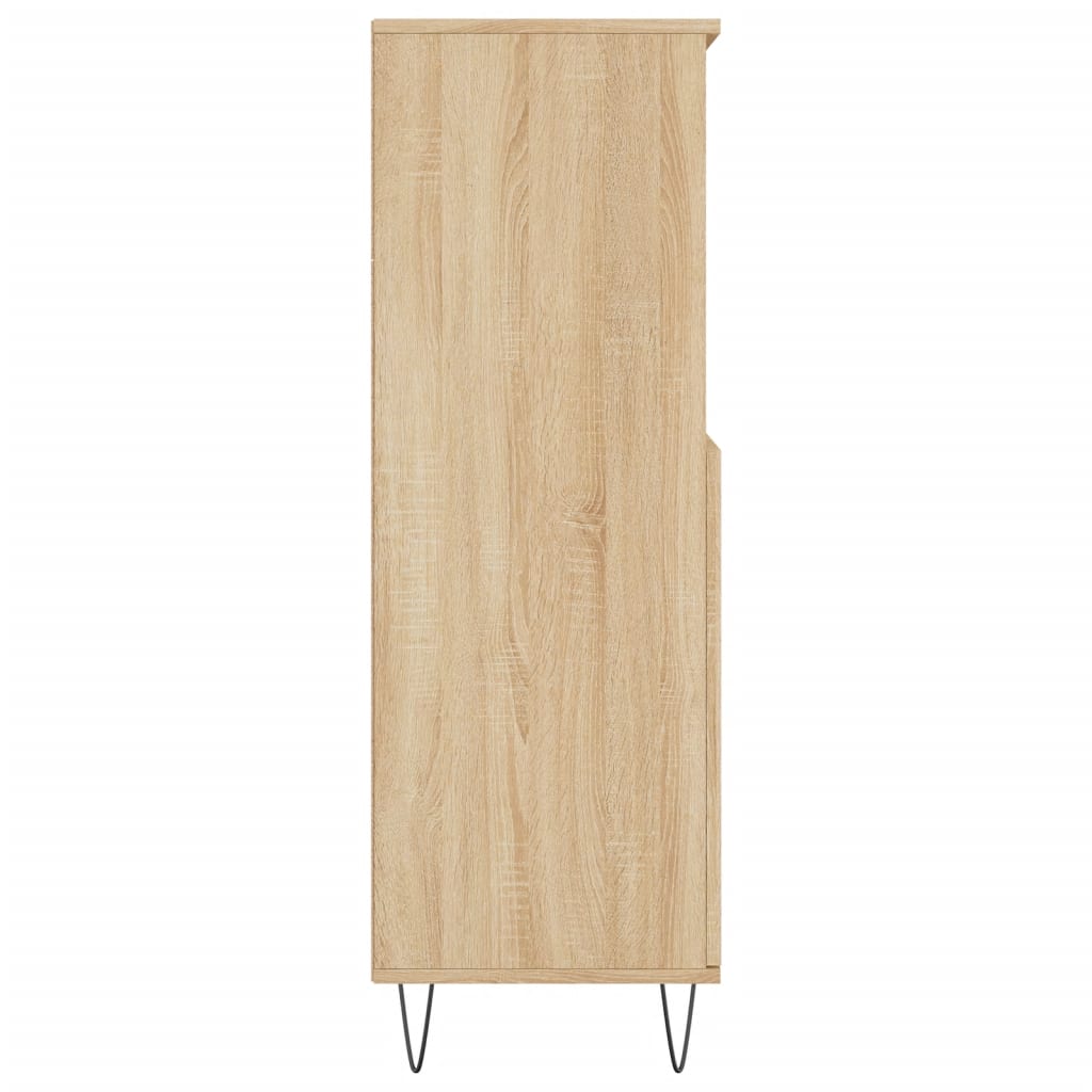 Visoka komoda hrasta sonome 60x36x110 cm od konstruiranog drva