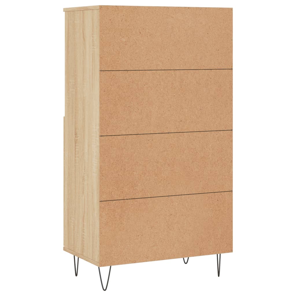 Visoka komoda hrasta sonome 60x36x110 cm od konstruiranog drva
