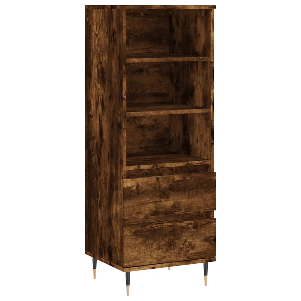 Visoka komoda boja hrasta 40x36x110 cm od konstruiranog drva