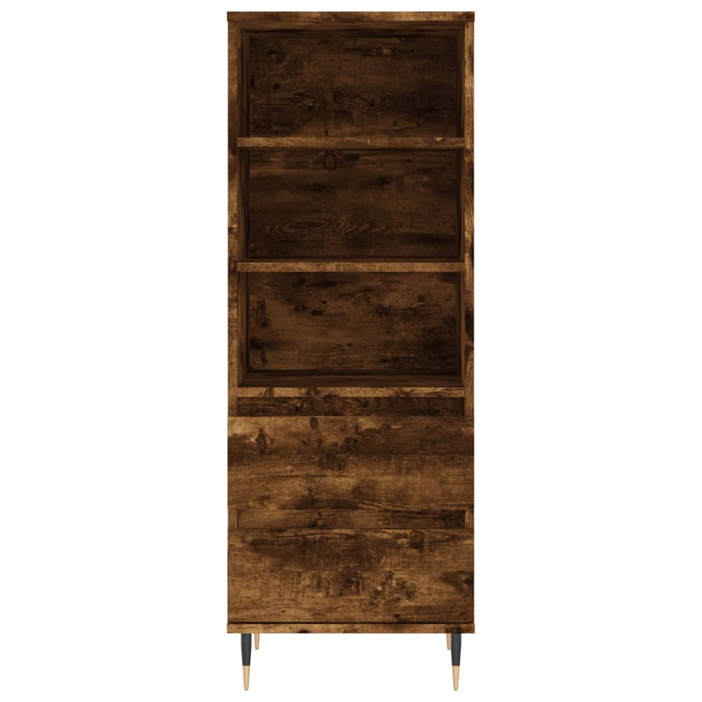 Visoka komoda boja hrasta 40x36x110 cm od konstruiranog drva