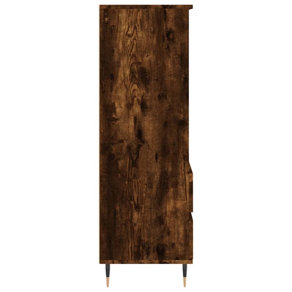 Visoka komoda boja hrasta 40x36x110 cm od konstruiranog drva