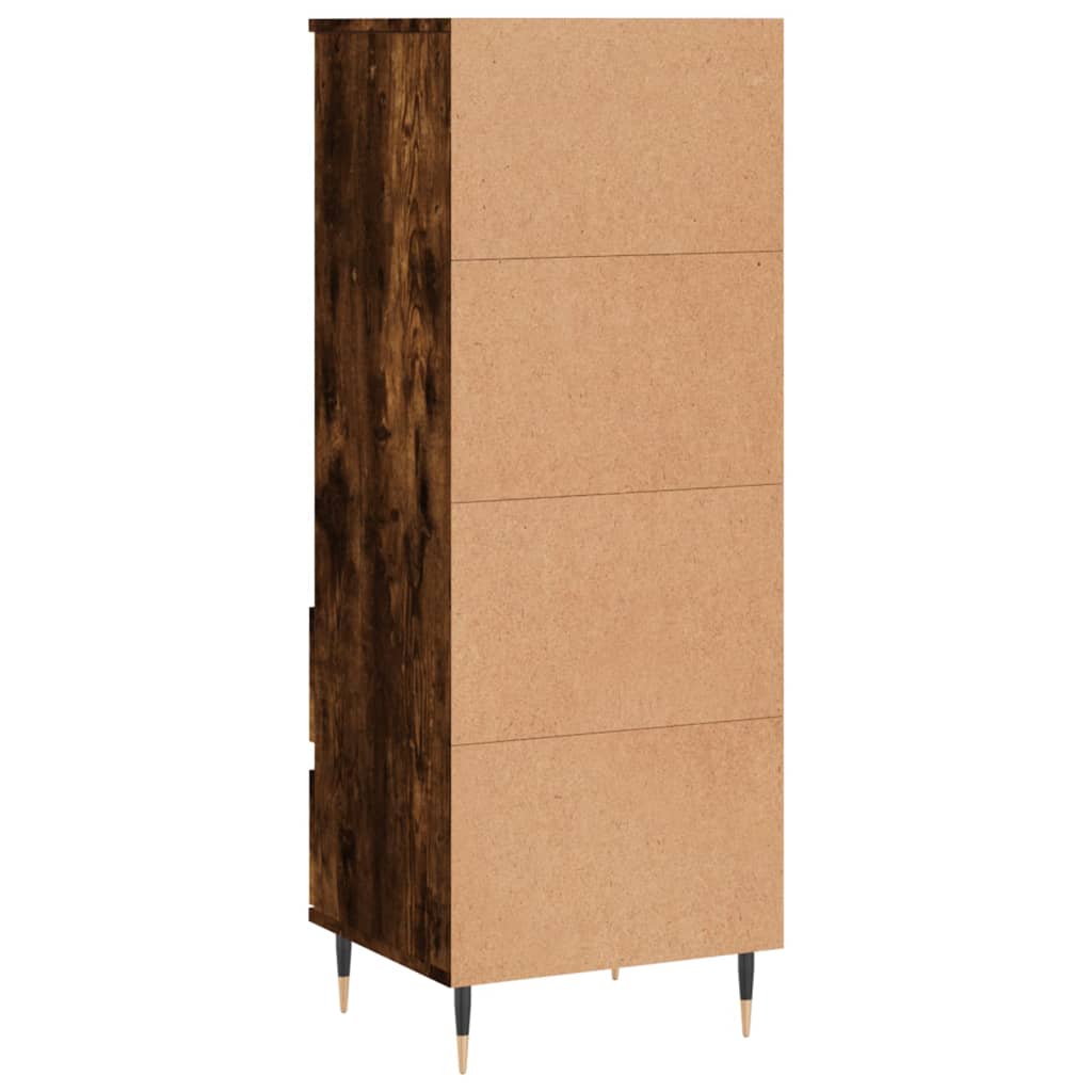 Visoka komoda boja hrasta 40x36x110 cm od konstruiranog drva