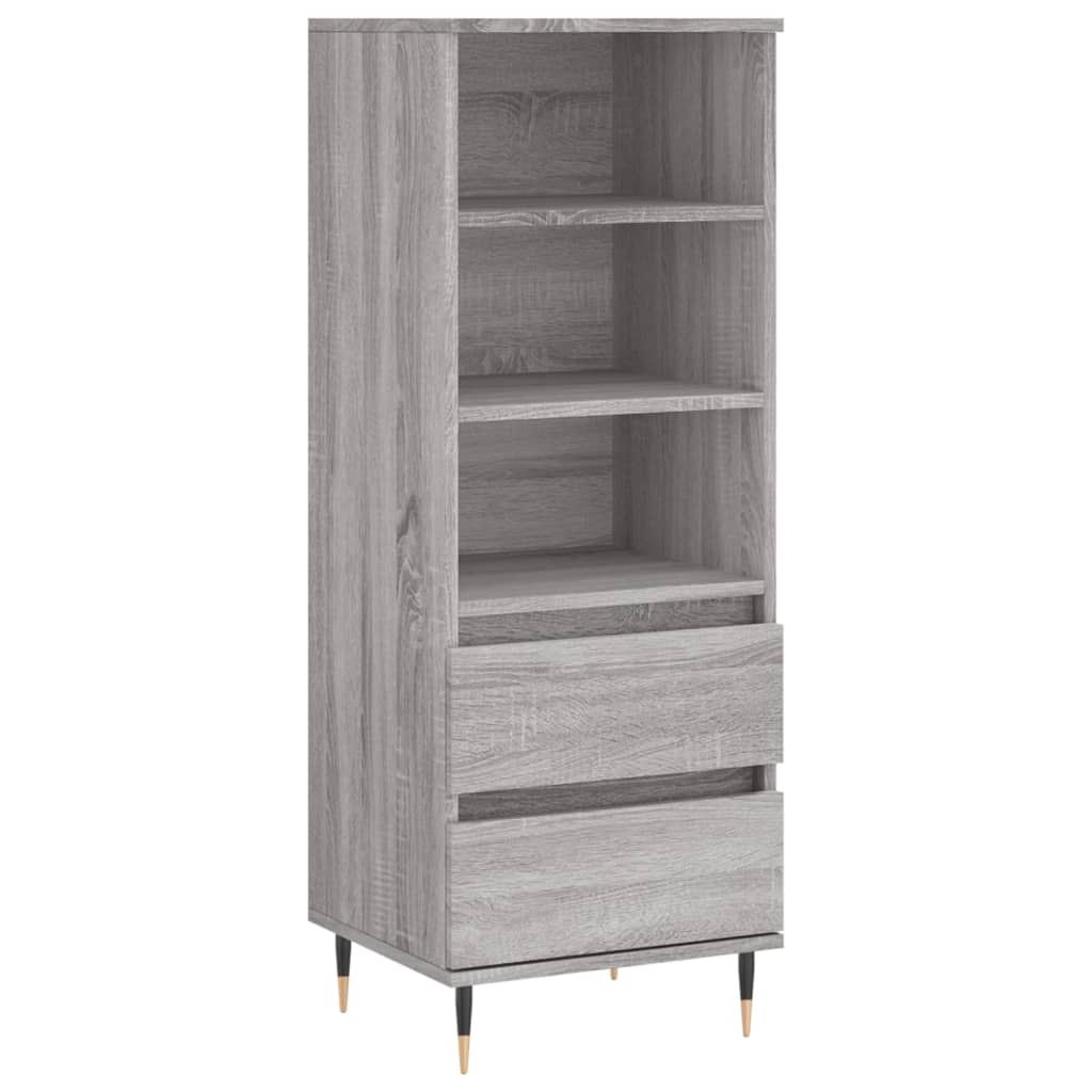 Visoka komoda boja hrasta 40x36x110 cm od konstruiranog drva