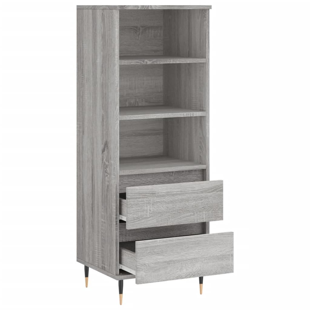 Visoka komoda boja hrasta 40x36x110 cm od konstruiranog drva
