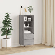 Visoka komoda boja hrasta 40x36x110 cm od konstruiranog drva