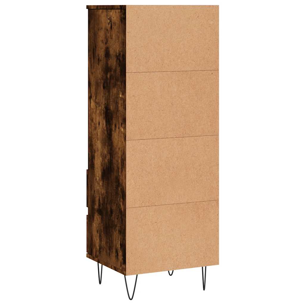 Visoka komoda boja hrasta 40x36x110 cm od konstruiranog drva