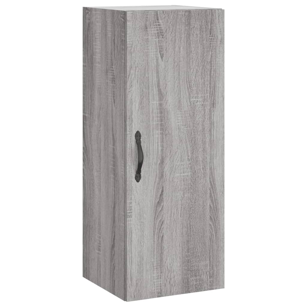 Zidni ormarić siva boja hrasta 34,5x34x90 cm konstruirano drvo