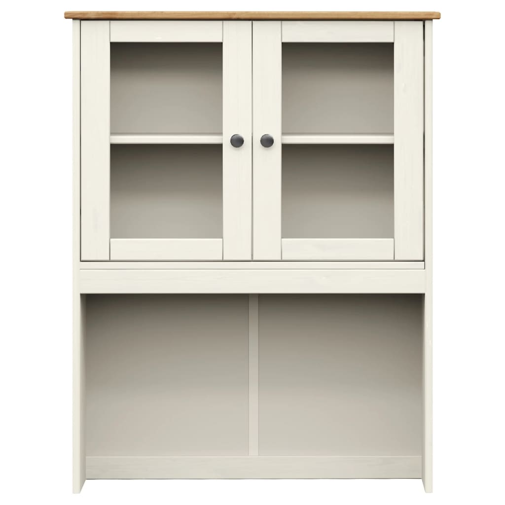 Visoka komoda VIGO bijela 80 x 40 x 176 cm od masivne borovine