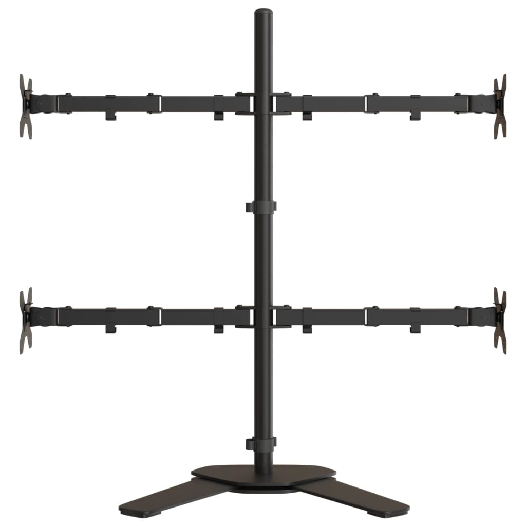 Nosač za monitor crni čelični VESA 75/100 mm