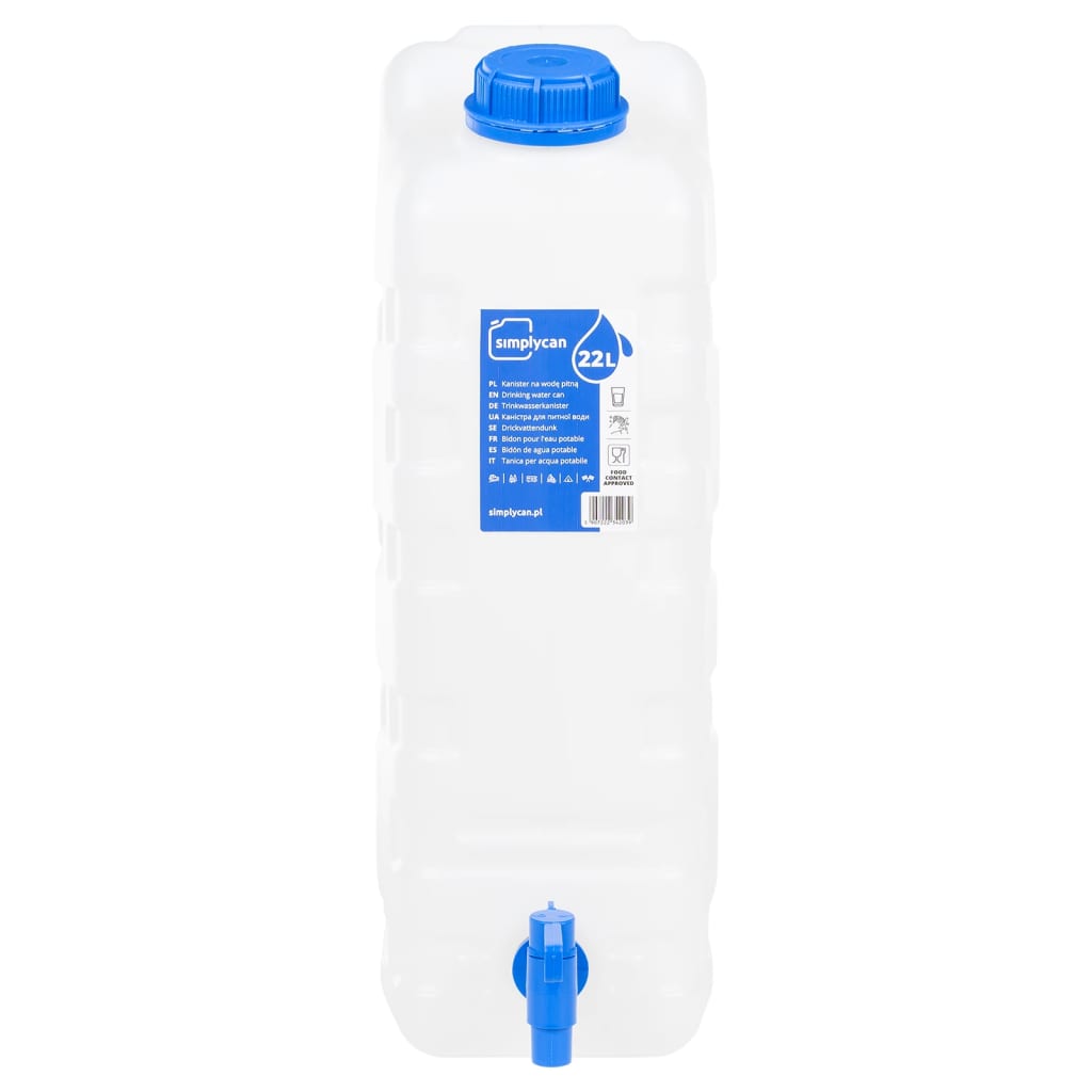 Spremnik za vodu sa slavinom prozirni 20 L plastični