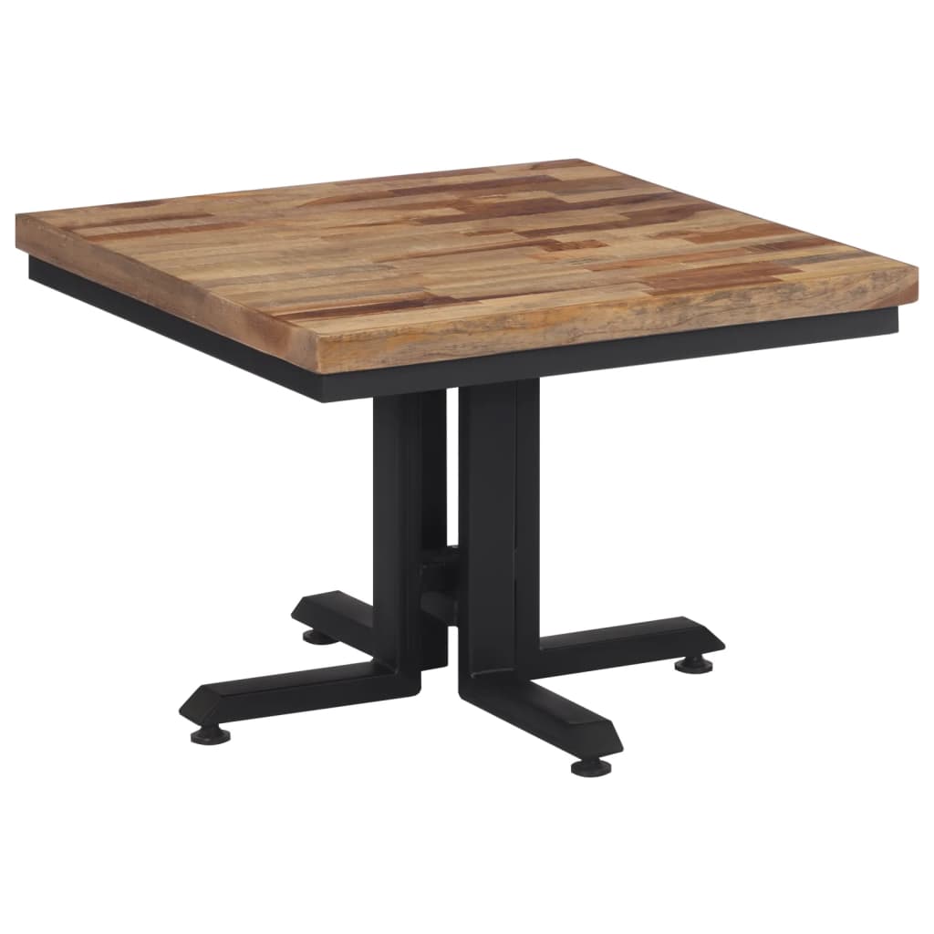 Stolić za kavu 55x55x40 cm od masivne obnovljene tikovine