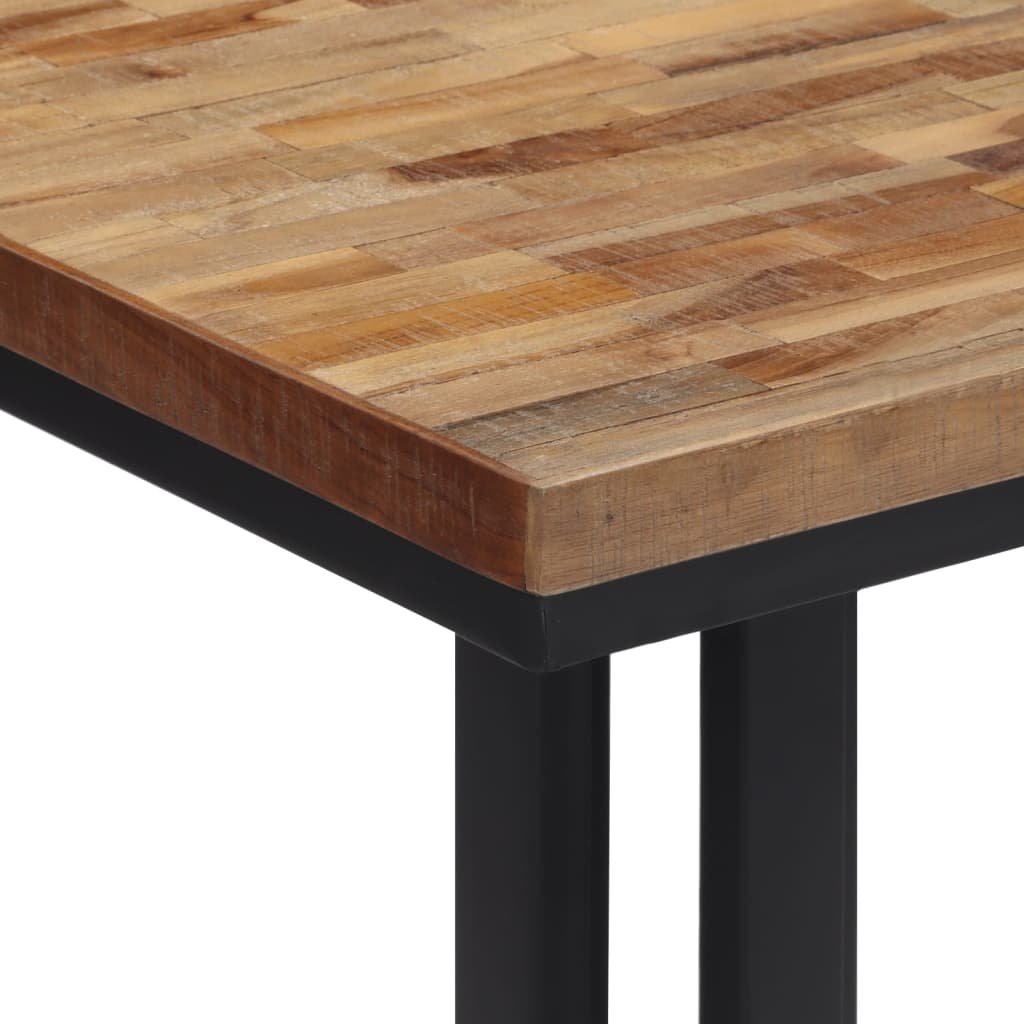 Stolić za kavu 55x55x40 cm od masivne obnovljene tikovine