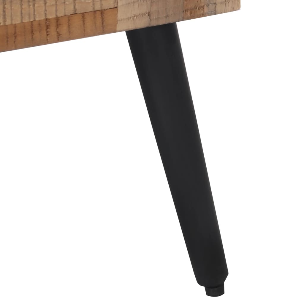 Stolić za kavu sivi 55x55x40 cm od masivne obnovljene tikovine
