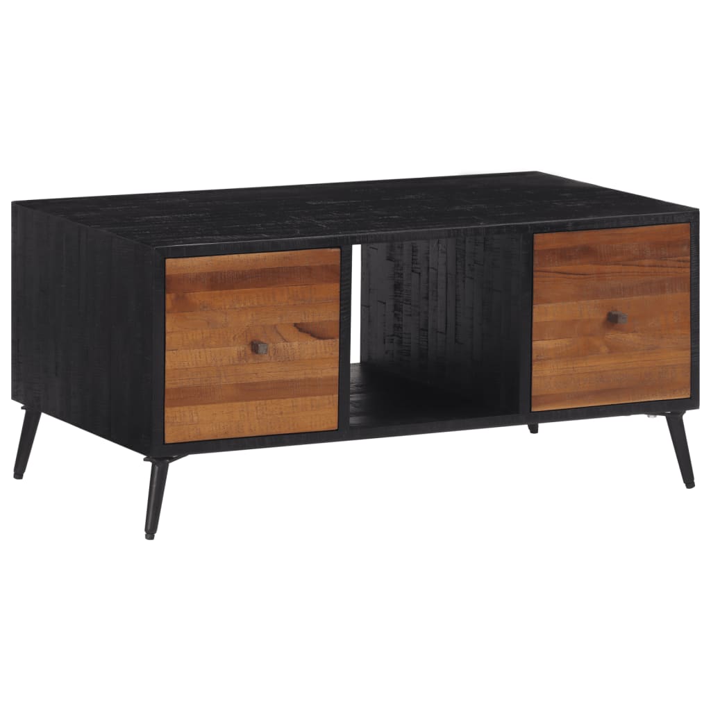 Stolić za kavu 90 x 50 x 41 cm od masivne obnovljene tikovine