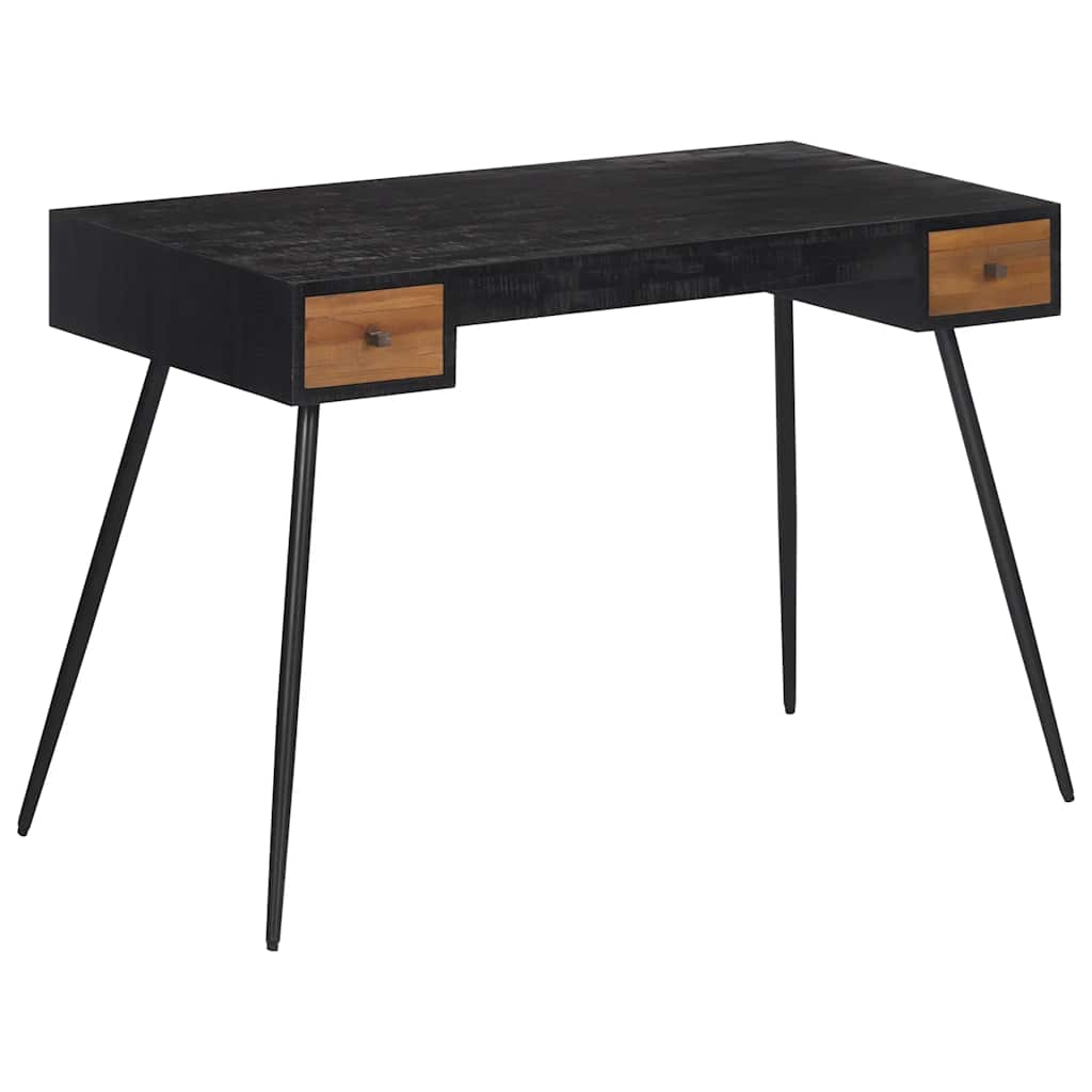 Radni stol 117 x 56,5 x 75 cm od masivne obnovljene tikovine