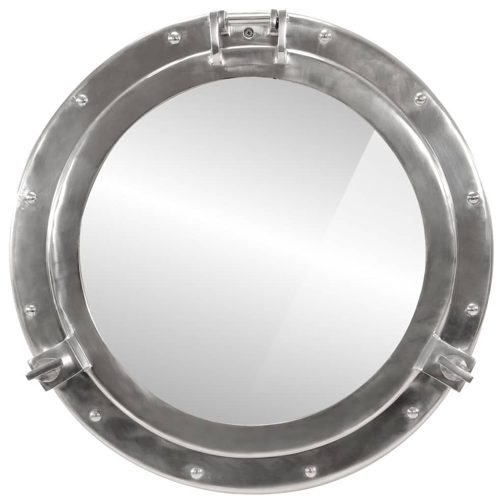 Viseće zidno ogledalo Ø 50 cm od aluminija i stakla