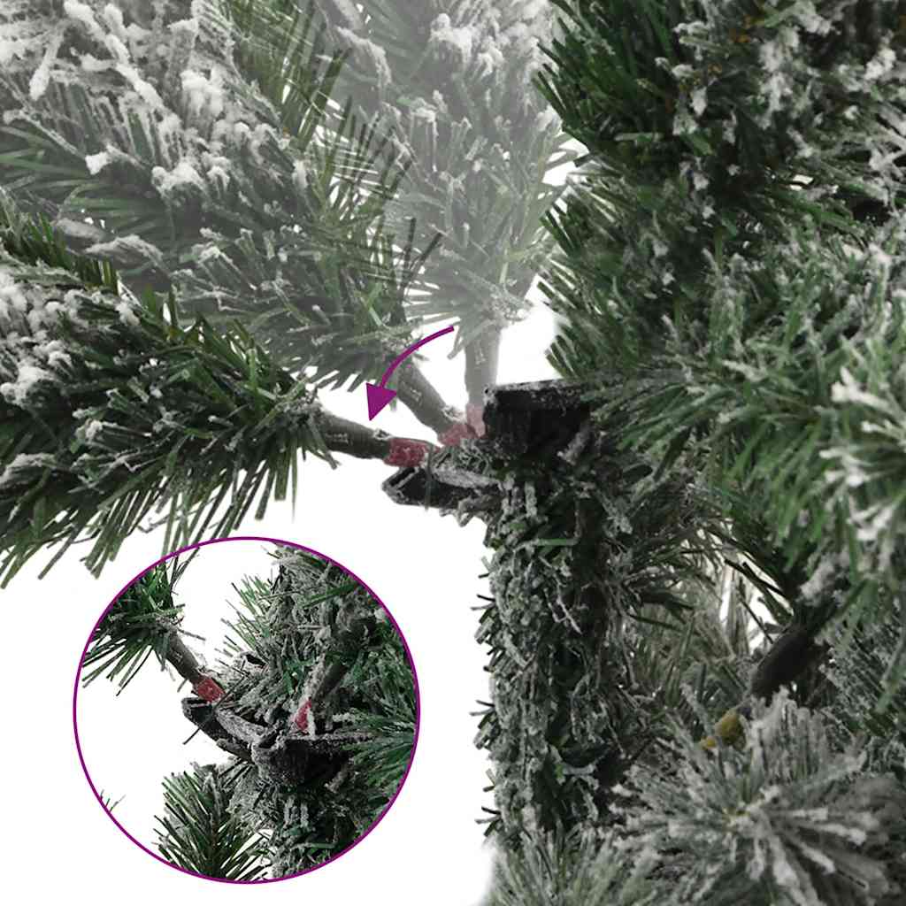 Umjetno božićno drvce sa šarkama i snijegom 180 cm