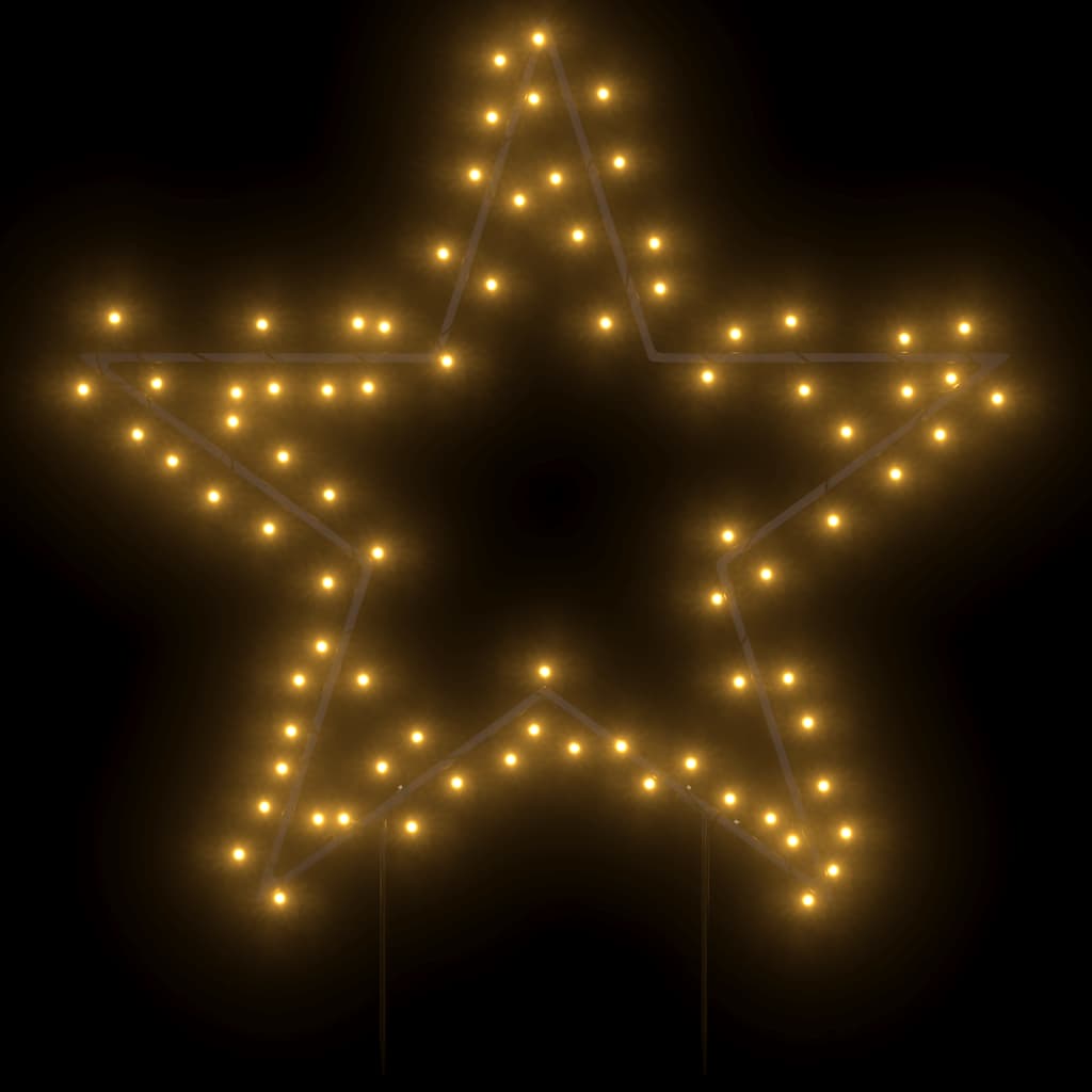 Ukrasno božićno svjetlo sa šiljcima zvijezda 80 LED 60 cm