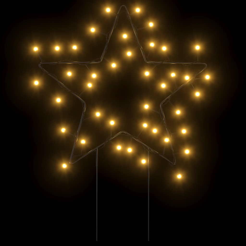 Ukrasna božićna svjetla sa šiljcima 3 kom zvijezde 50 LED 29 cm