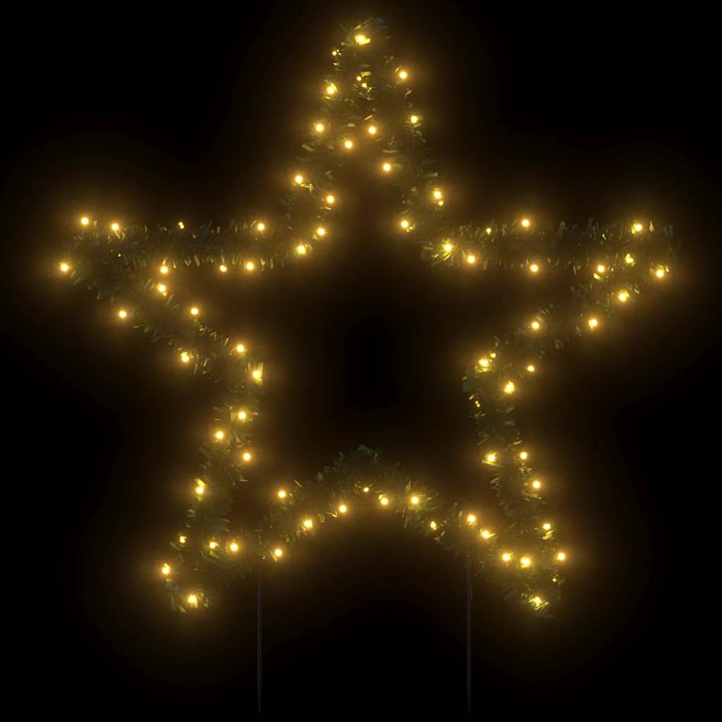 Ukrasno božićno svjetlo sa šiljcima zvijezda 80 LED 60 cm