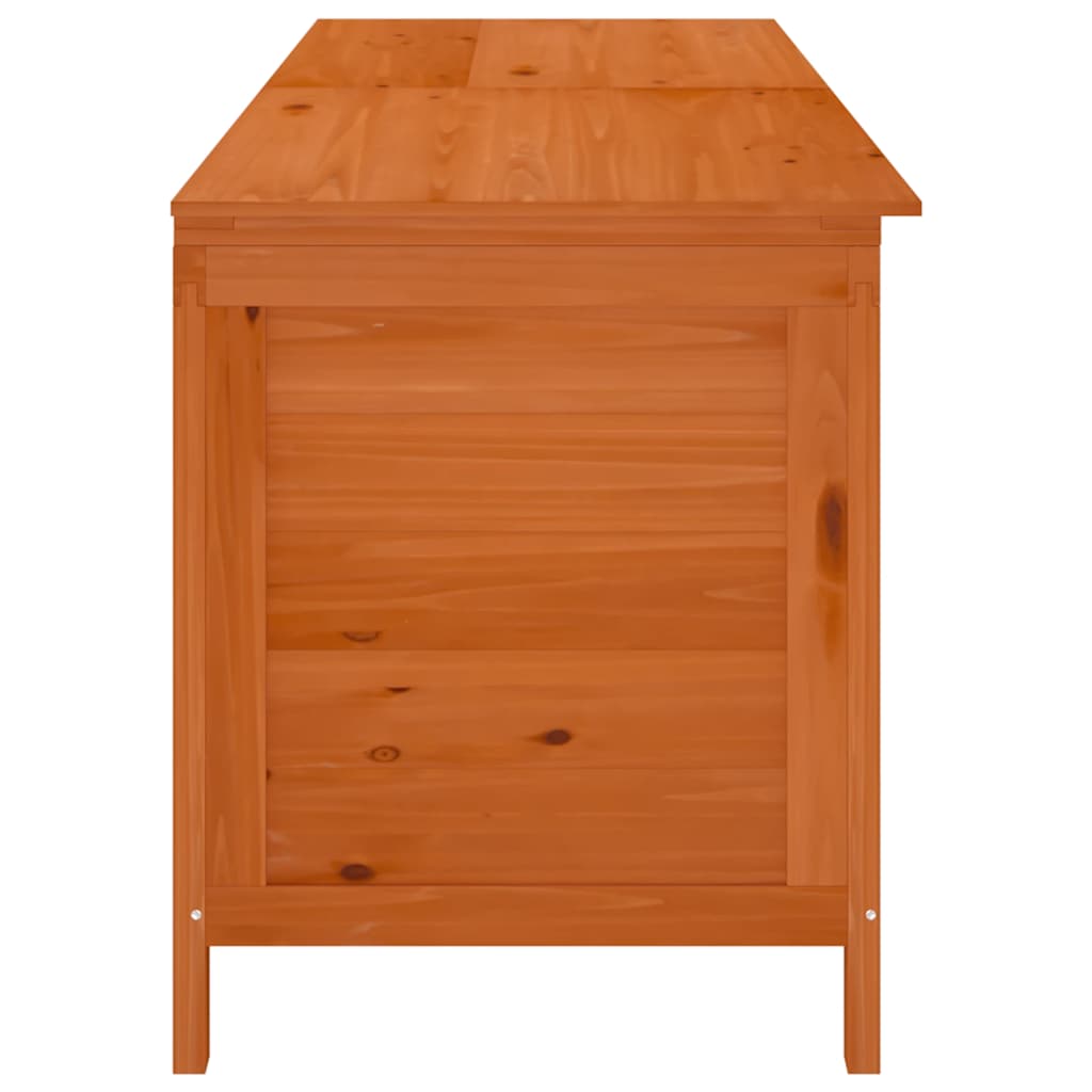 Vrtna kutija za pohranu smeđa 198,5x50x56,5 cm masivna jelovina