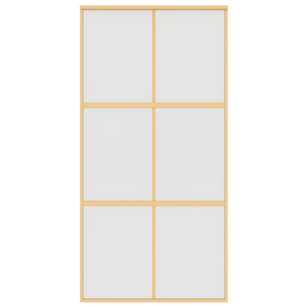 Klizna vrata zlatna 102,5x205 cm matirano staklo ESG i aluminij