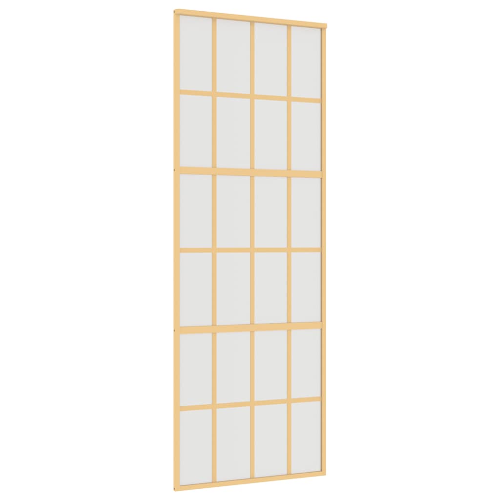 Klizna vrata zlatna 76x205 cm matirano staklo ESG i aluminij