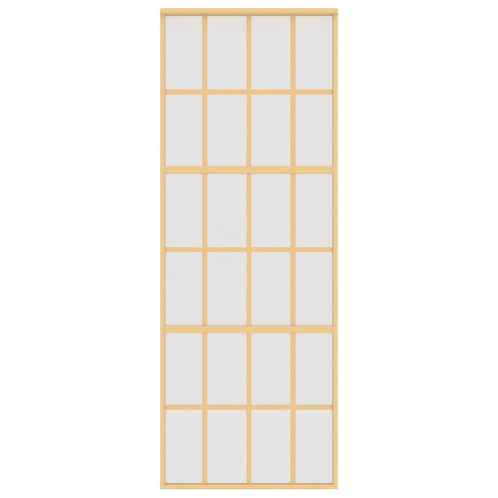 Klizna vrata zlatna 76x205 cm matirano staklo ESG i aluminij
