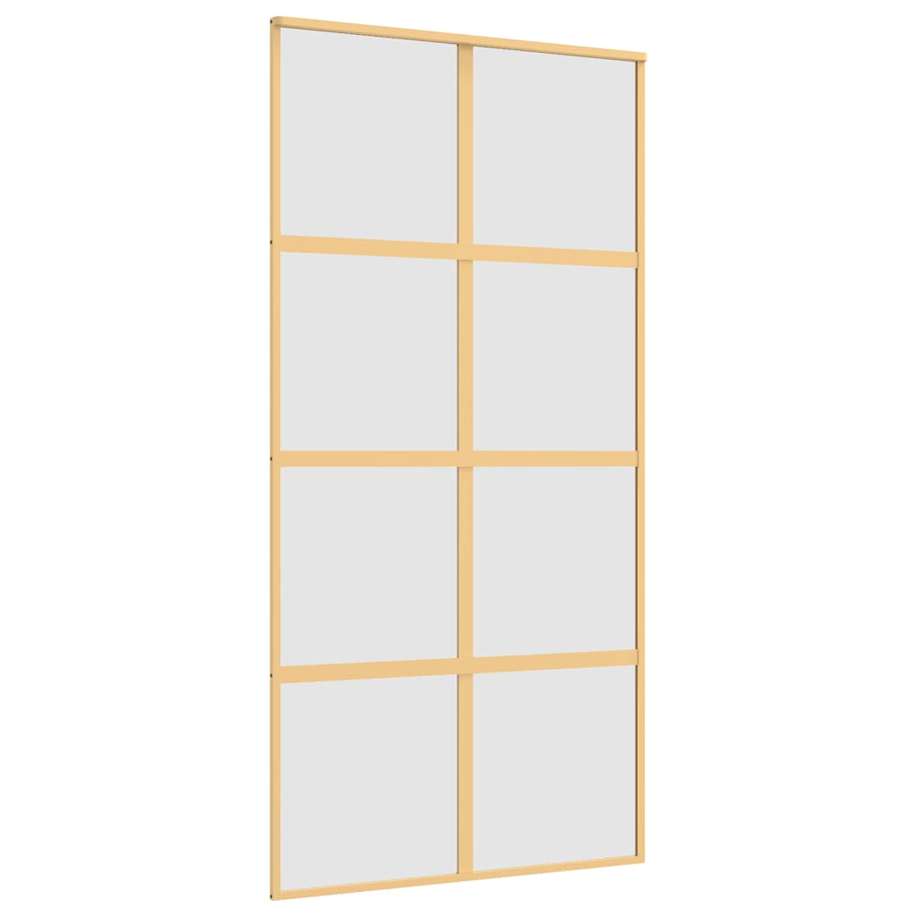 Klizna vrata zlatna 102,5x205 cm matirano staklo ESG i aluminij