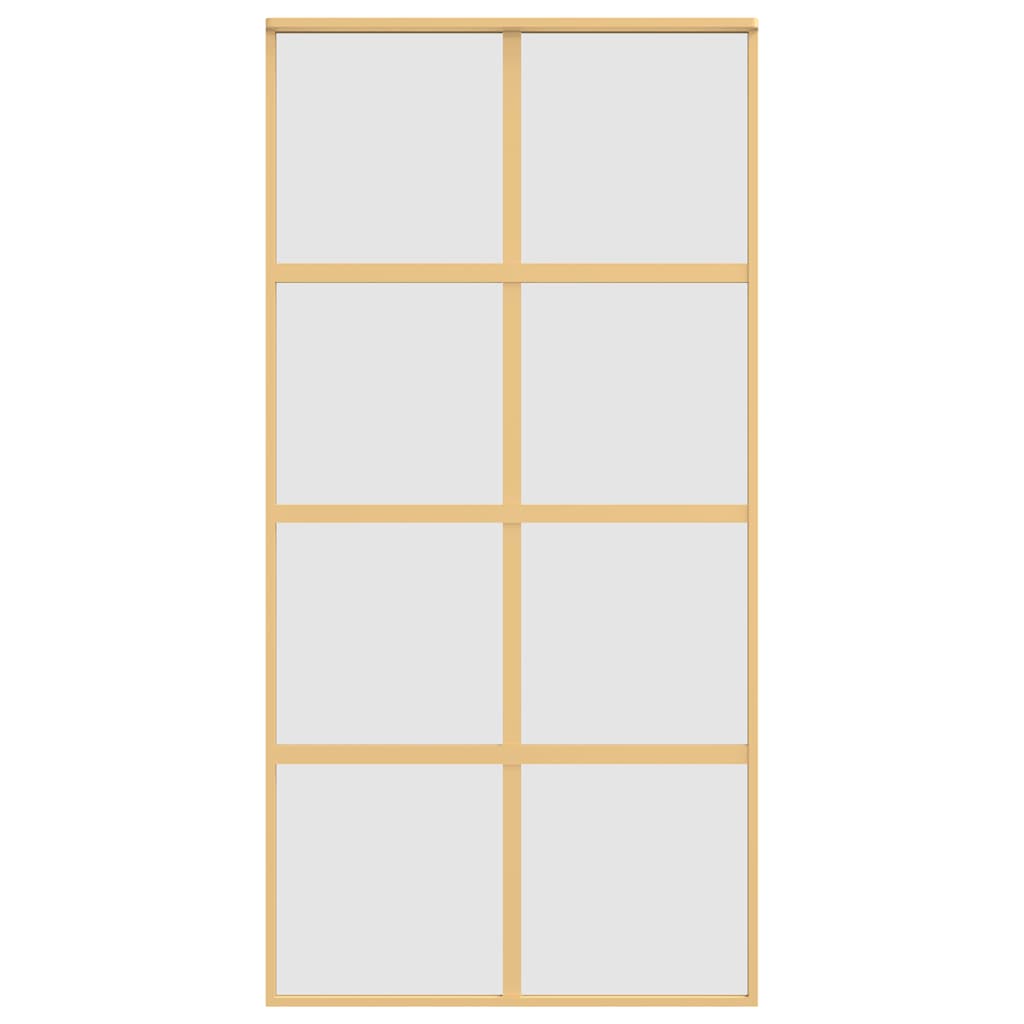Klizna vrata zlatna 102,5x205 cm matirano staklo ESG i aluminij