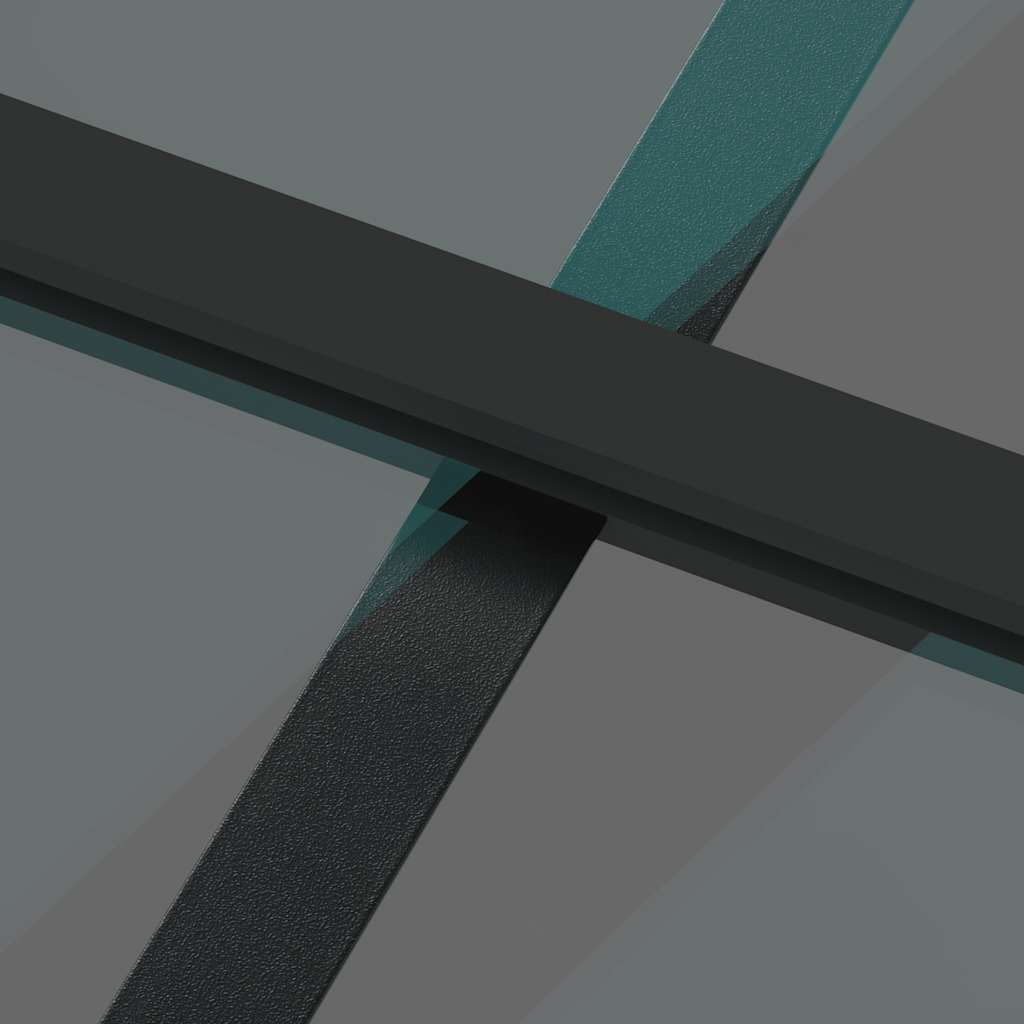 Klizna vrata crna 76x205 cm od kaljenog stakla i aluminija