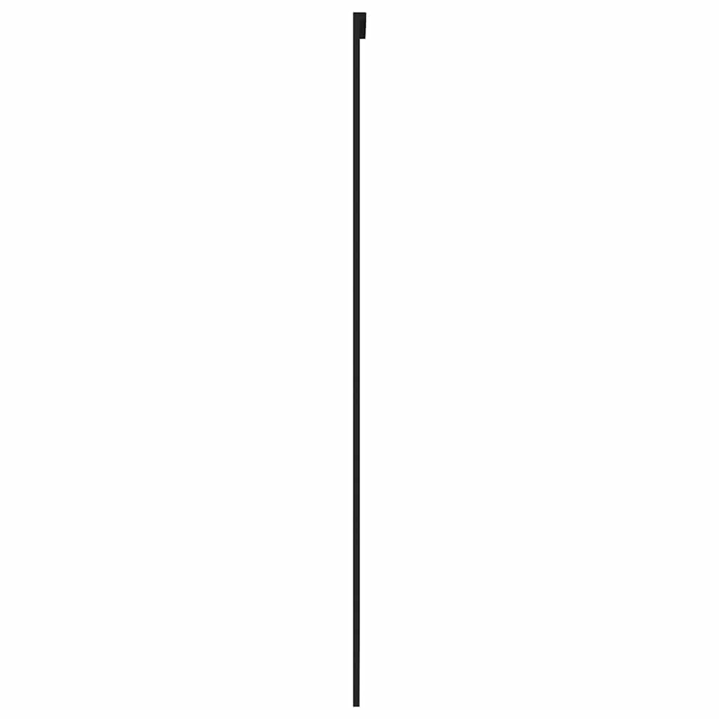 Klizna vrata crna 102,5x205 cm od kaljenog stakla i aluminija