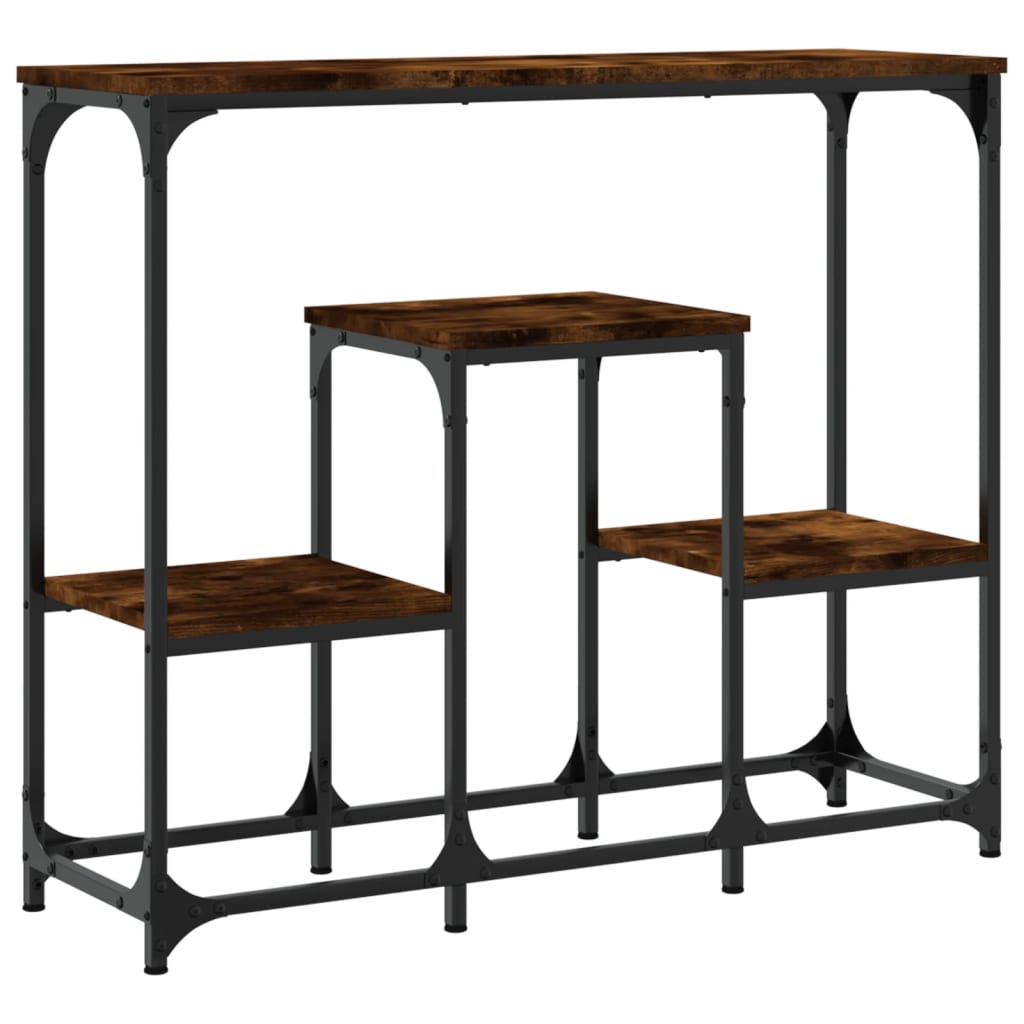 Konzolni stol boja hrasta 89,5 x 28 x 76 cm konstruirano drvo