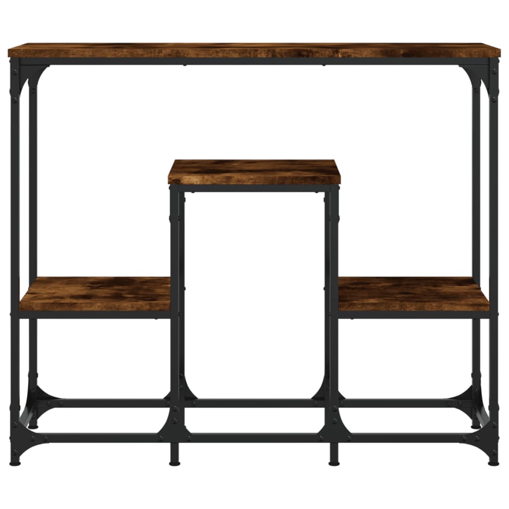 Konzolni stol boja hrasta 89,5 x 28 x 76 cm konstruirano drvo