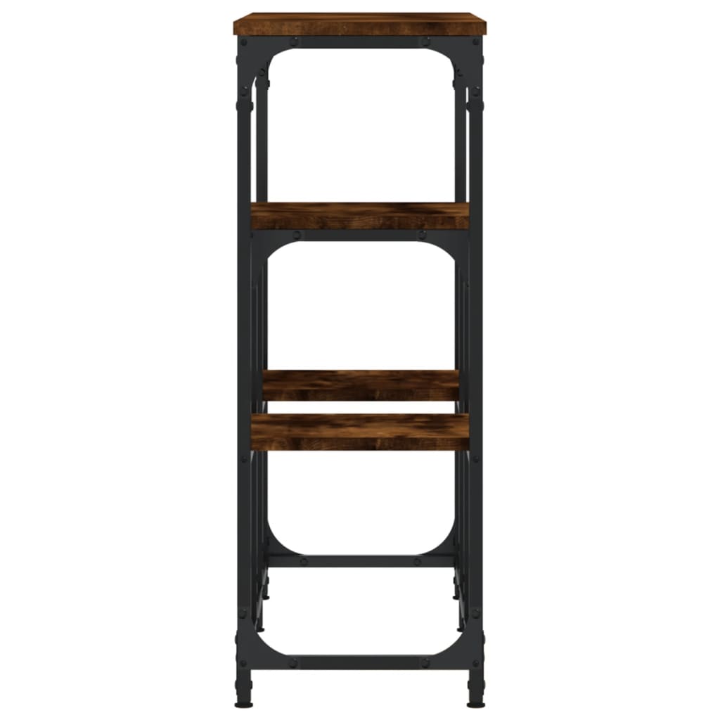 Konzolni stol boja hrasta 89,5 x 28 x 76 cm konstruirano drvo