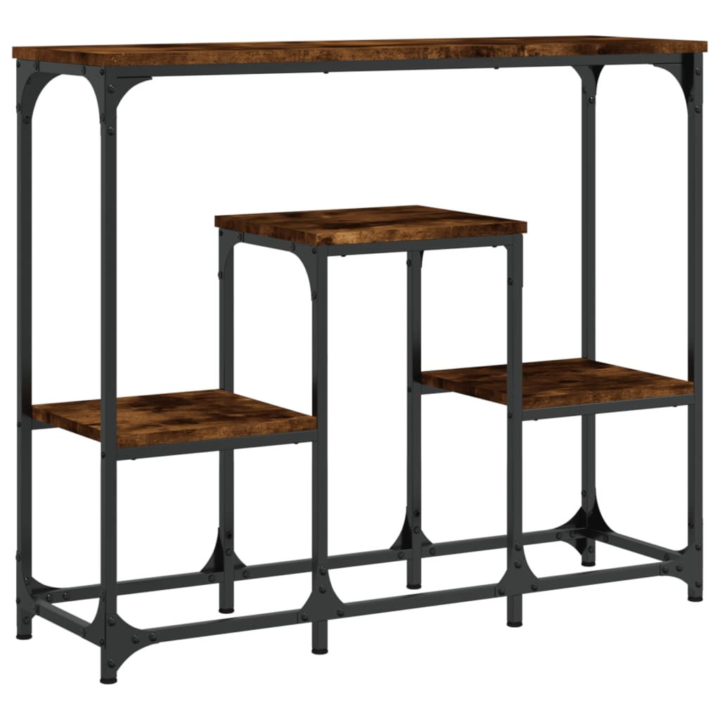 Konzolni stol boja hrasta 89,5 x 28 x 76 cm konstruirano drvo