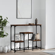 Konzolni stol boja hrasta 89,5 x 28 x 76 cm konstruirano drvo