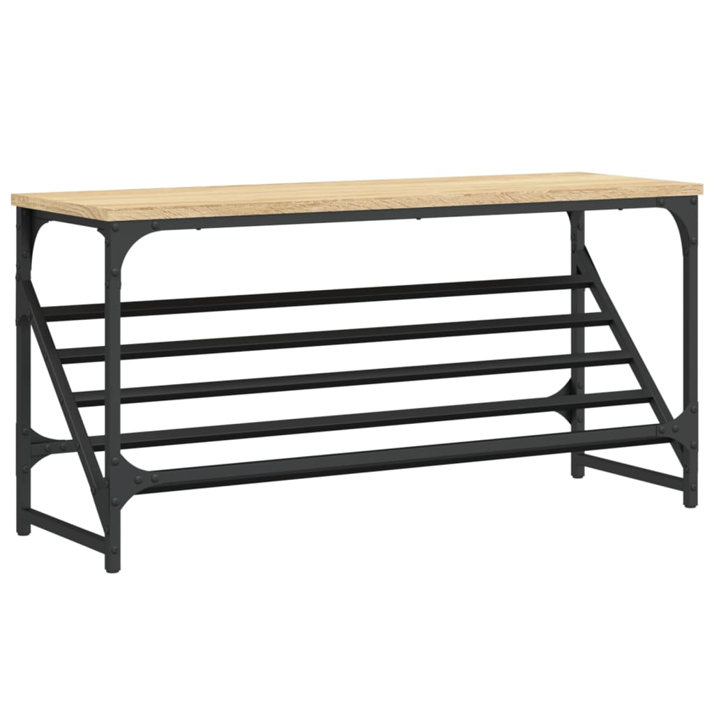 Stalak za cipele boja hrasta 90 x 30 x 45 cm konstruirano drvo