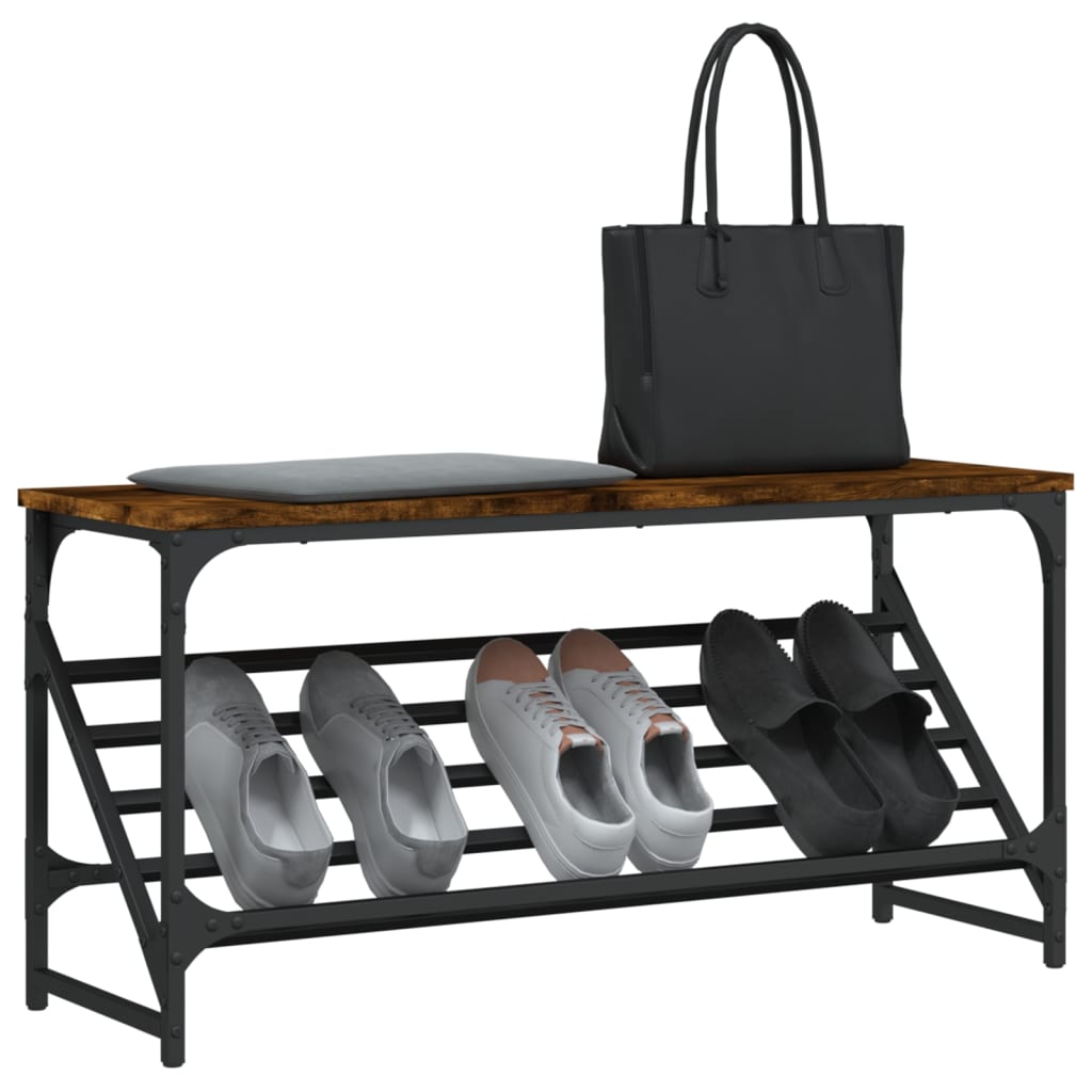 Stalak za cipele boja hrasta 90 x 30 x 45 cm konstruirano drvo