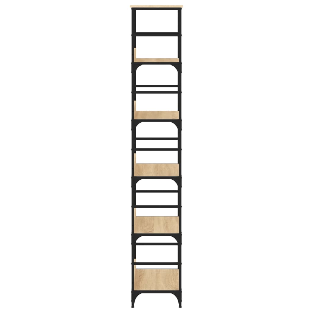 Polica za knjige Sonoma hrast 50x33x188,5 cm Konstruirano drvo