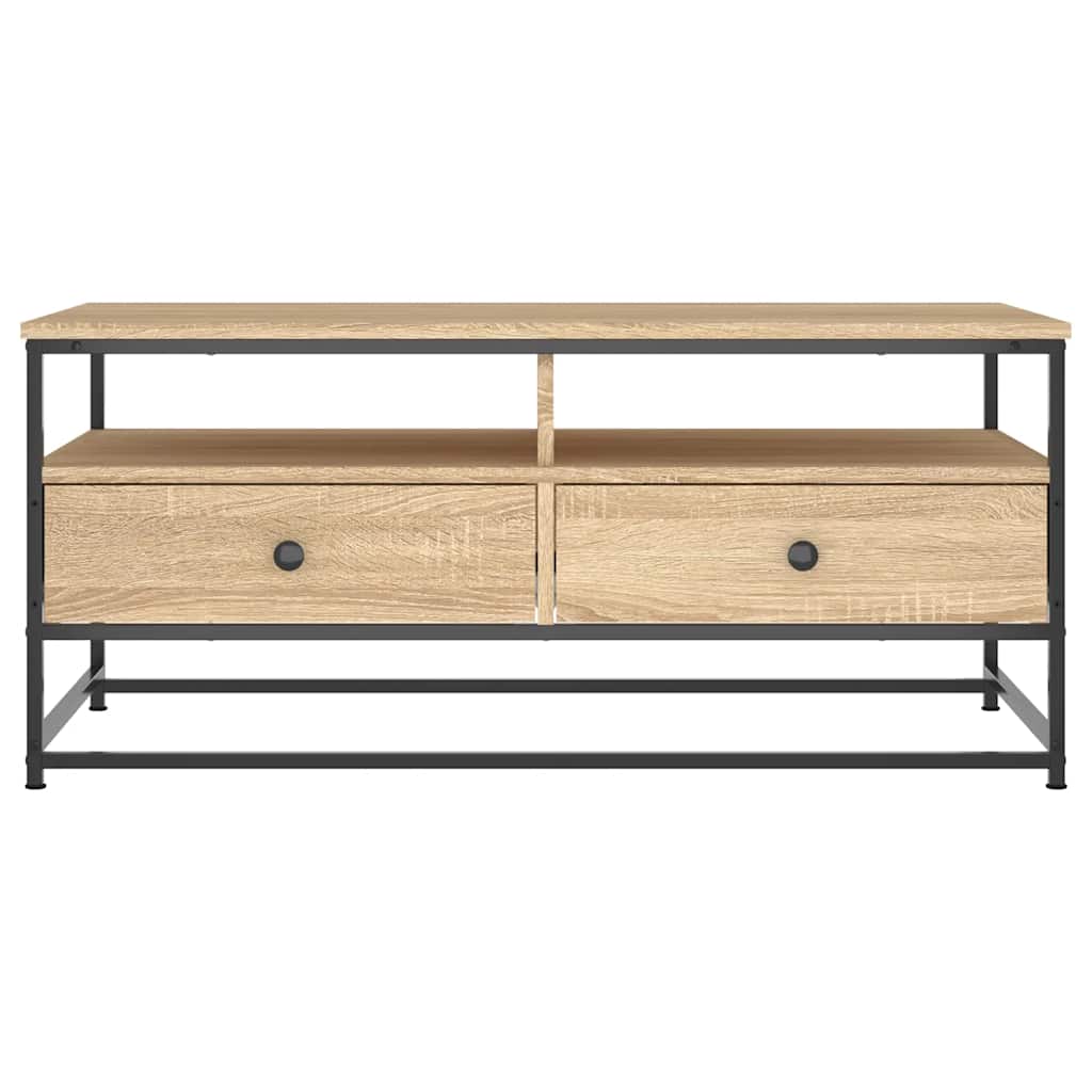 Stolić za kavu boja hrasta 100 x 51 x 45 cm konstruirano drvo