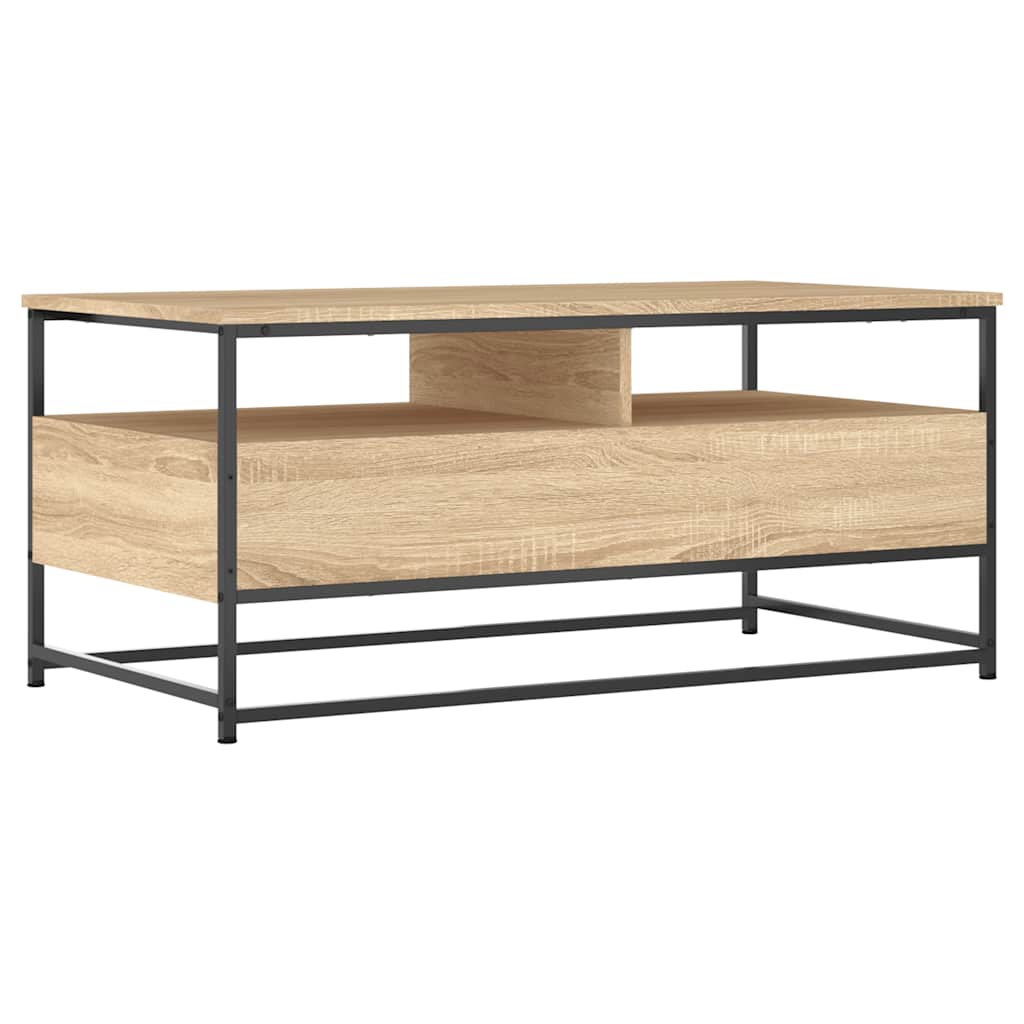 Stolić za kavu boja hrasta 100 x 51 x 45 cm konstruirano drvo