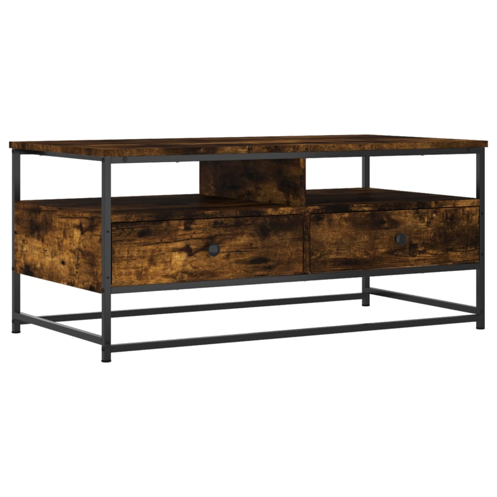 Stolić za kavu boja hrasta 100 x 51 x 45 cm konstruirano drvo