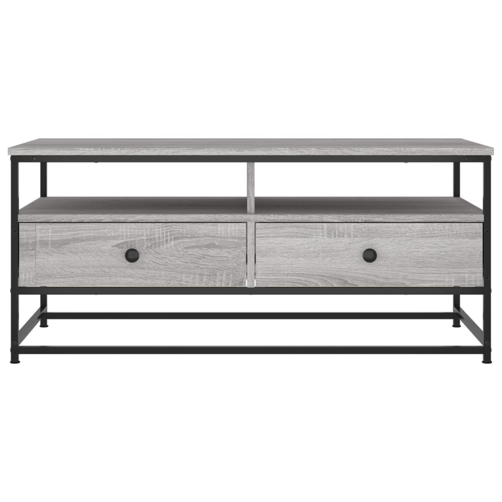 Stolić za kavu siva boja hrasta 100x51x45 cm konstruirano drvo