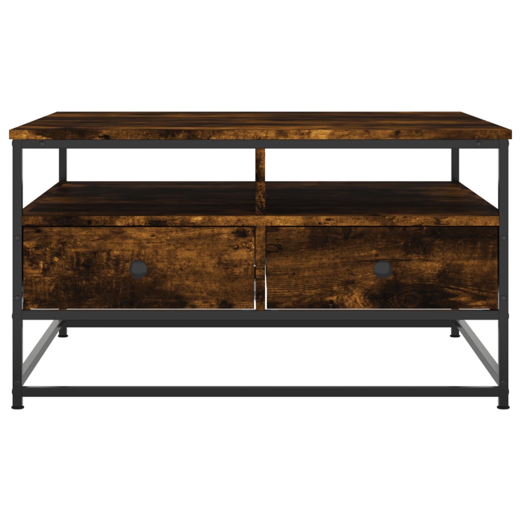 Stolić za kavu boja hrasta 80 x 80 x 45 cm konstruirano drvo