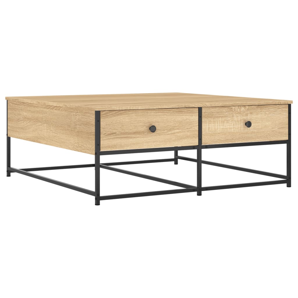 Stolić za kavu boja hrasta 100x99x40 cm konstruirano drvo